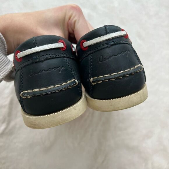 Canoos Golf Shoes Boat Shoe Style Leather Preppy Navy Blue Red size women’s 8 - Picture 4 of 12